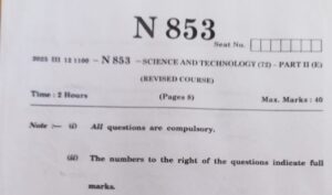 SSC Board Exam 2025 Science And Technology Part 2 Question Paper With Answer Pdf