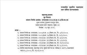Declaration Of Revised Nakshal Affected Areas In State Of Maharashtra