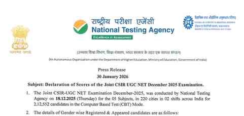 CSIR UGC NET EXAM UPDATE