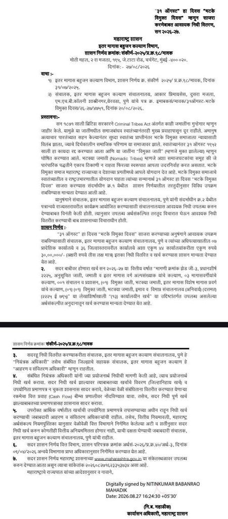 Bhatke Vimukta Divas