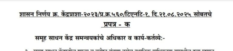 Samuh Sadhan Kendra Samnvyak Adhikar Karya Kartavye
