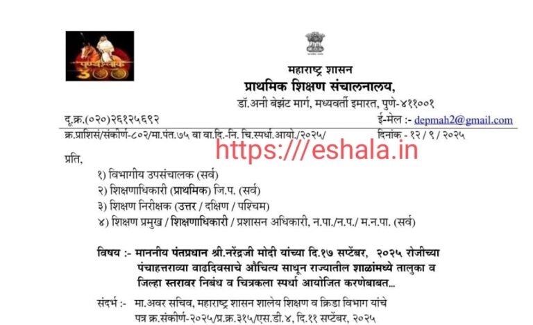 Essay And painting competition organized in schools on occasion of Hon Narendra Modis birthday