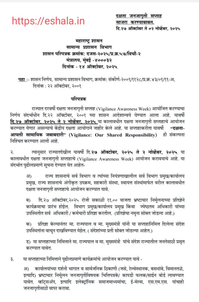 Vigilance Awareness Week