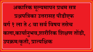 Summative Evaluation Question Paper With Answer