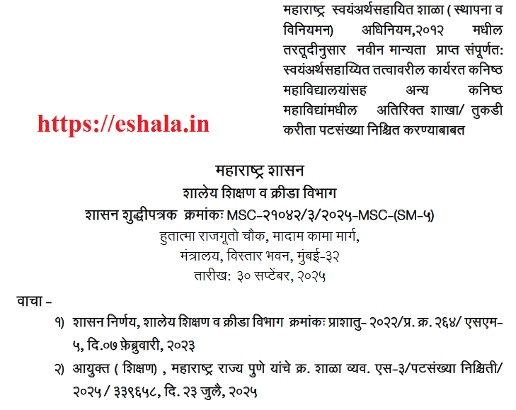 Admission Capacity Fixed For Junior College