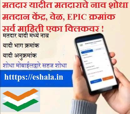 मतदार यादी मध्ये आपले नाव यादीचा भाग क्रमांक आणि यादीतील अनुक्रमांक आपण मोबाईल द्वारे सहज शोधू शकतो Find Your Name In Voter List