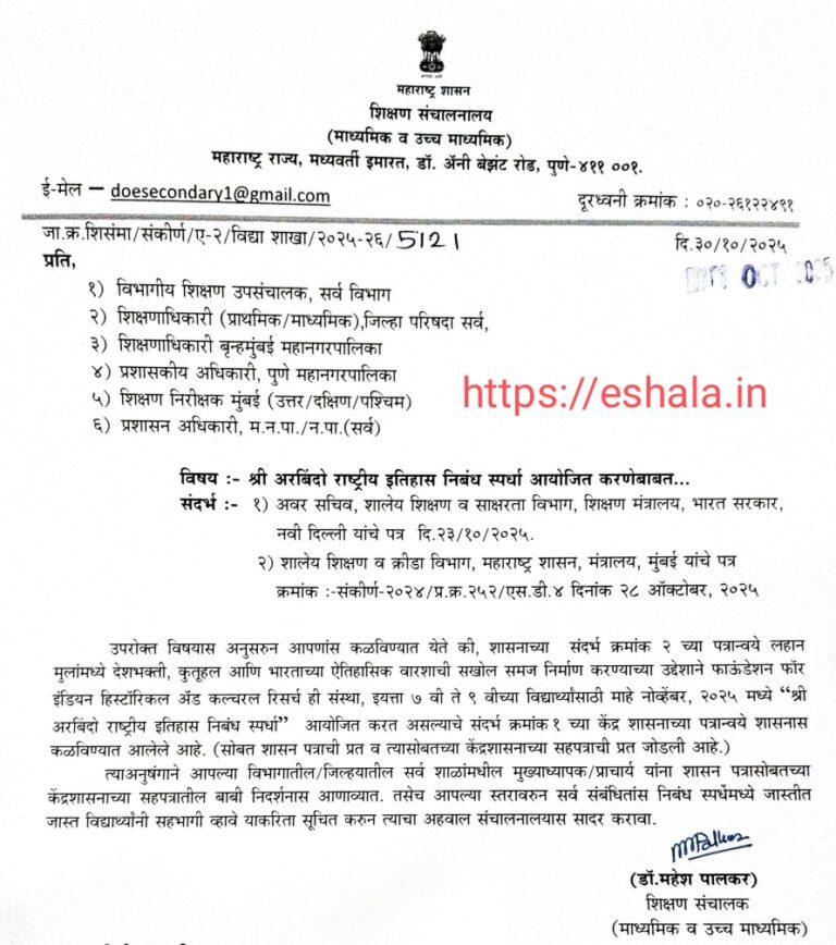 Aurobindo National History Essay Competition