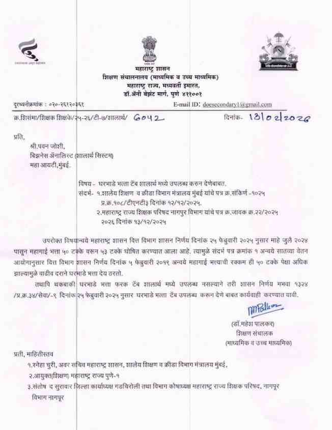 HRA Tab Available In Shalarth