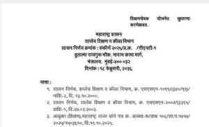 Shikshan Sevak Yojana Sudharna GR