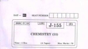 HSC Board Exam 2026 CHEMISTRY Question Paper With Answer Pdf