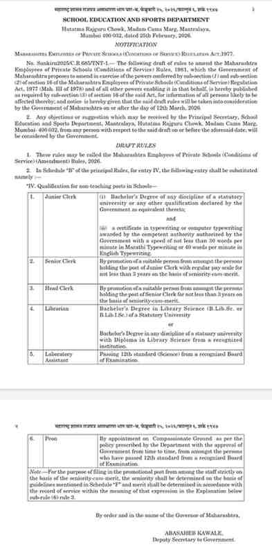 Qualification For Non Teaching Posts In Schools