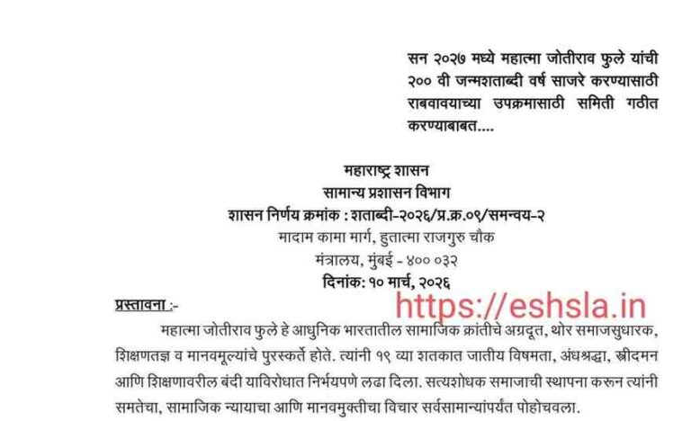 Mahatma Jyotirao Fule Donshe Vi Janmshatabdi Varsh