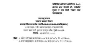 माहितीचा अधिकार अधिनियम, २००५ अंतर्गत प्राप्त होणारी फी, माहितीचे शुल्क तसेच सदर अधिनियमांतर्गत लादण्यात येणारी शास्ती/दंडाची रक्कम जमा करण्यासाठी लेखाशीर्ष RTI Act 2005 Fees Shulk Dand Lekhashirsh